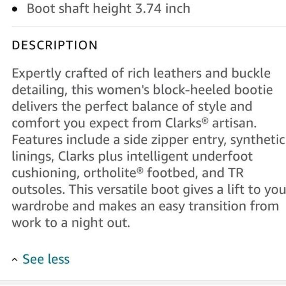 Clarks Artisan Gelata Siena Boots Tan Suede Boot Womens 11 M Ankle Booties - Picture 14 of 14